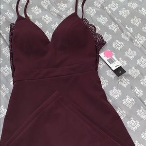 Burgundy dress